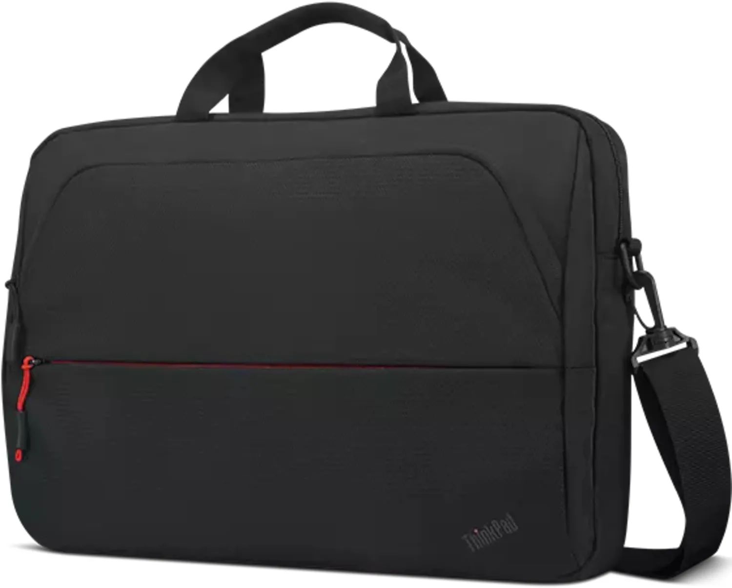 Lenovo ThinkPad Essential Topload (Eco) - Kannettavan tietokoneen kantolaukku - 13" - 14" - musta punaisin tehostein malleihin IdeaPad 1 14, ThinkPad E14 Gen 4,