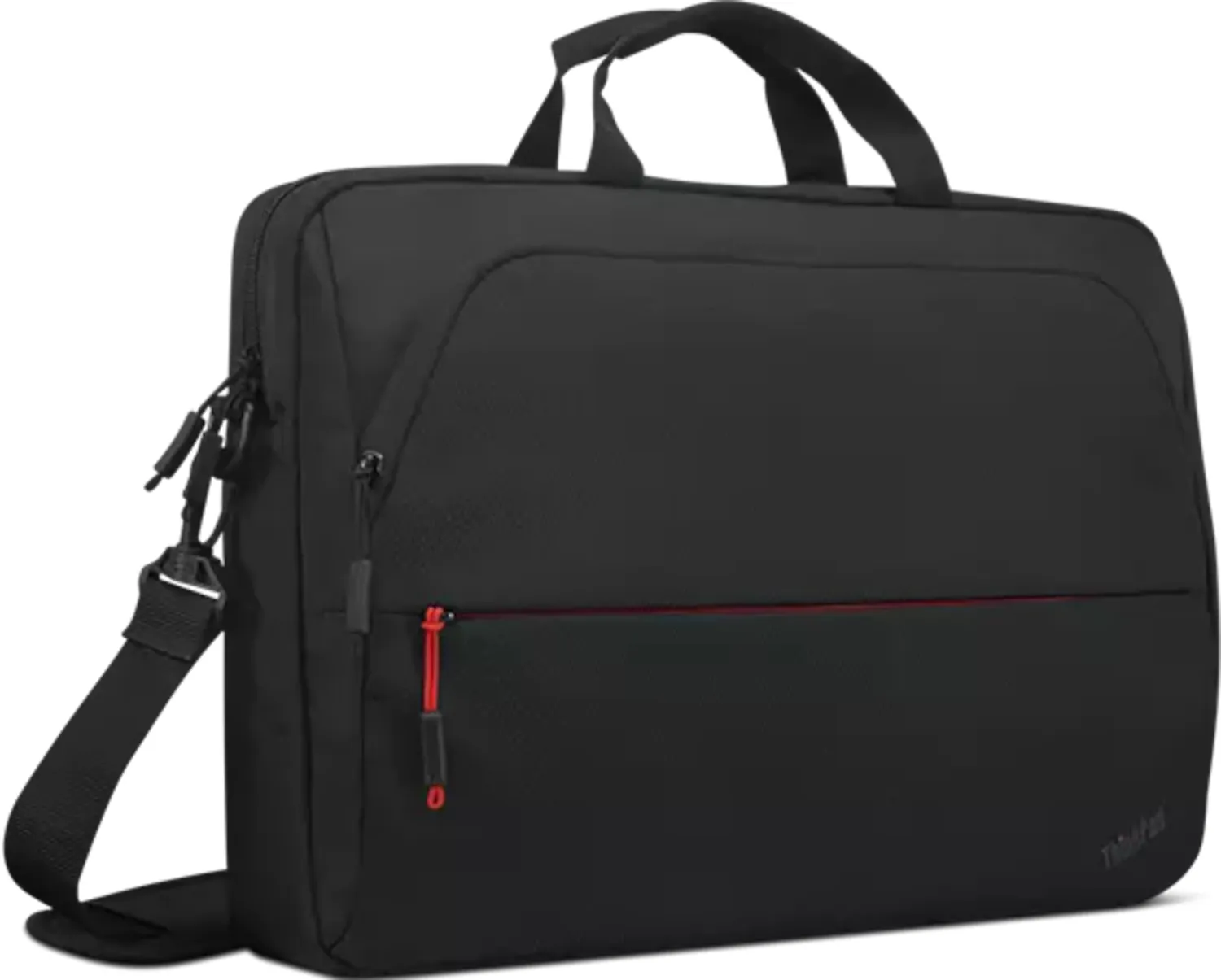 Lenovo ThinkPad Essential Topload (Eco) - Kannettavan tietokoneen kantolaukku - 13" - 14" - musta punaisin tehostein malleihin IdeaPad 1 14, ThinkPad E14 Gen 4,