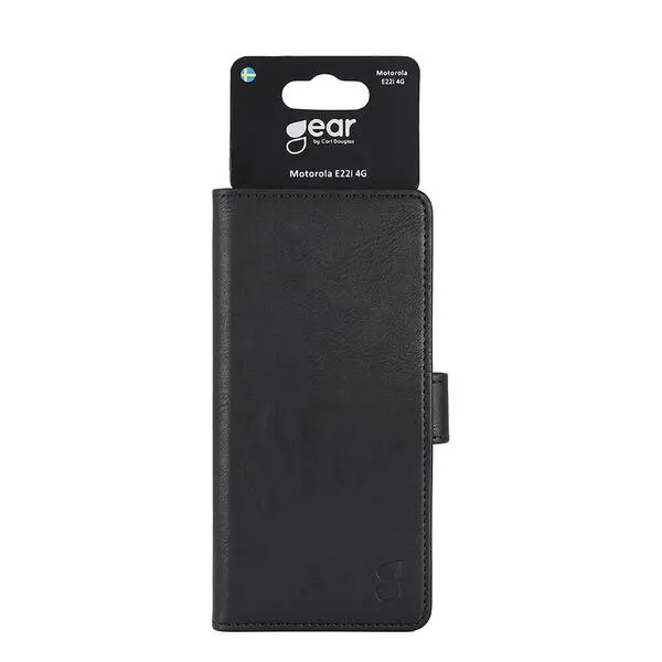 GEAR Wallet, Moto E22i - Wallet Case, Black