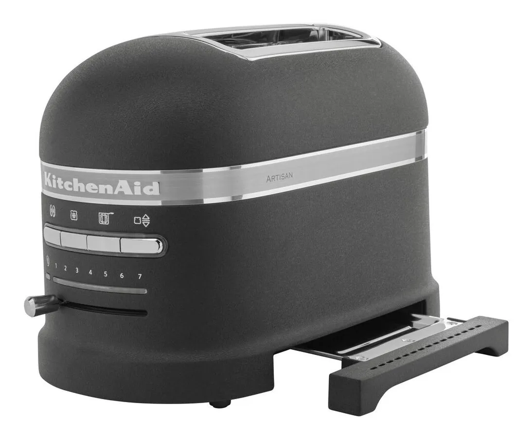 KitchenAid 5KMT2204EBK Br&ouml;drost, 2 skivor, 1250 W - Svart / Rostfritt st&aring;l