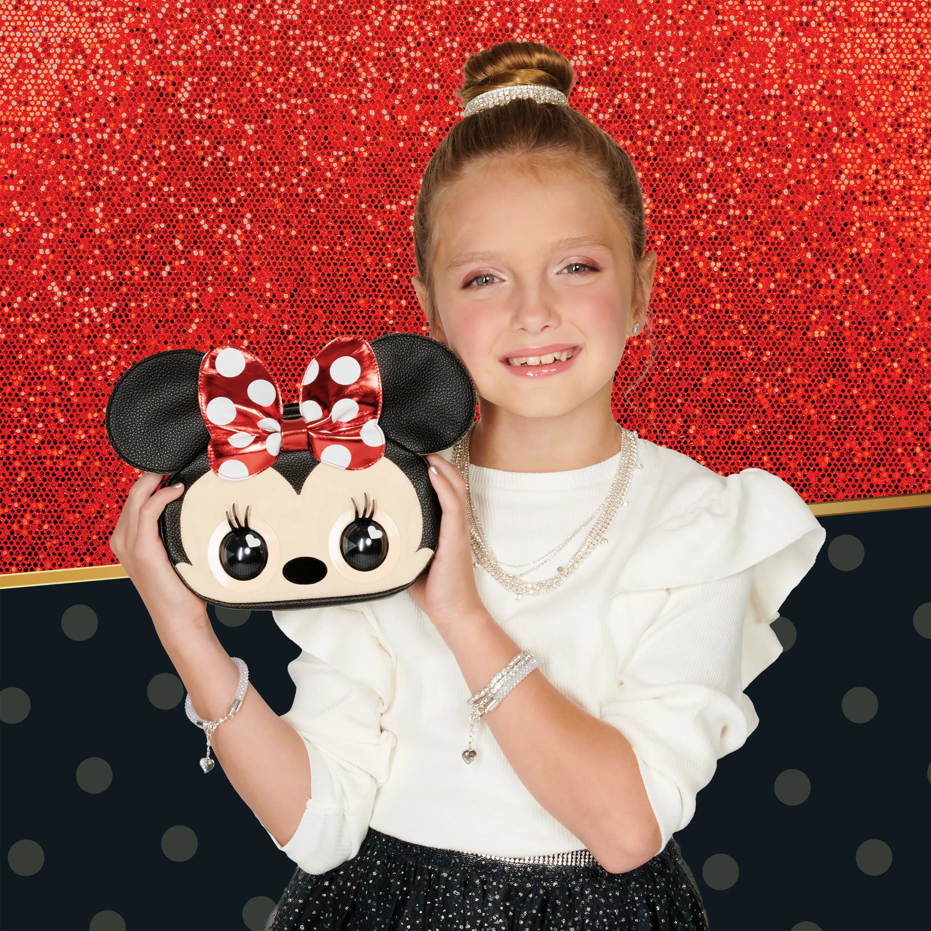 Spin Master Purse Pets Disney Minnie Mouse, bag (beige/red)