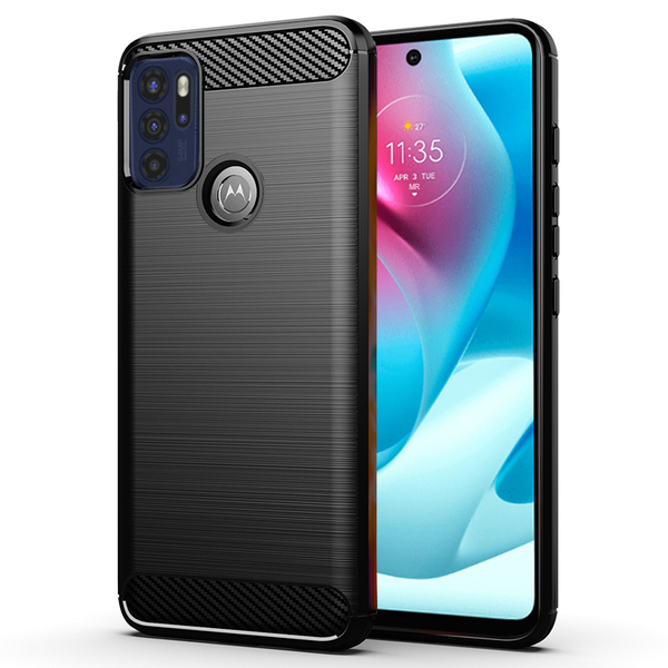 Insmat Carbon &amp; Steel, Moto G60S - Case, Black