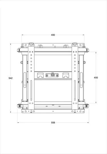Multibrackets M Public Video Wall Mount Push HD - Wall mount tuotteelle LCD nestekiden&auml;ytt&ouml; / plasma TV - rauta - musta -n&auml;yt&ouml;n koko: 40"-70"