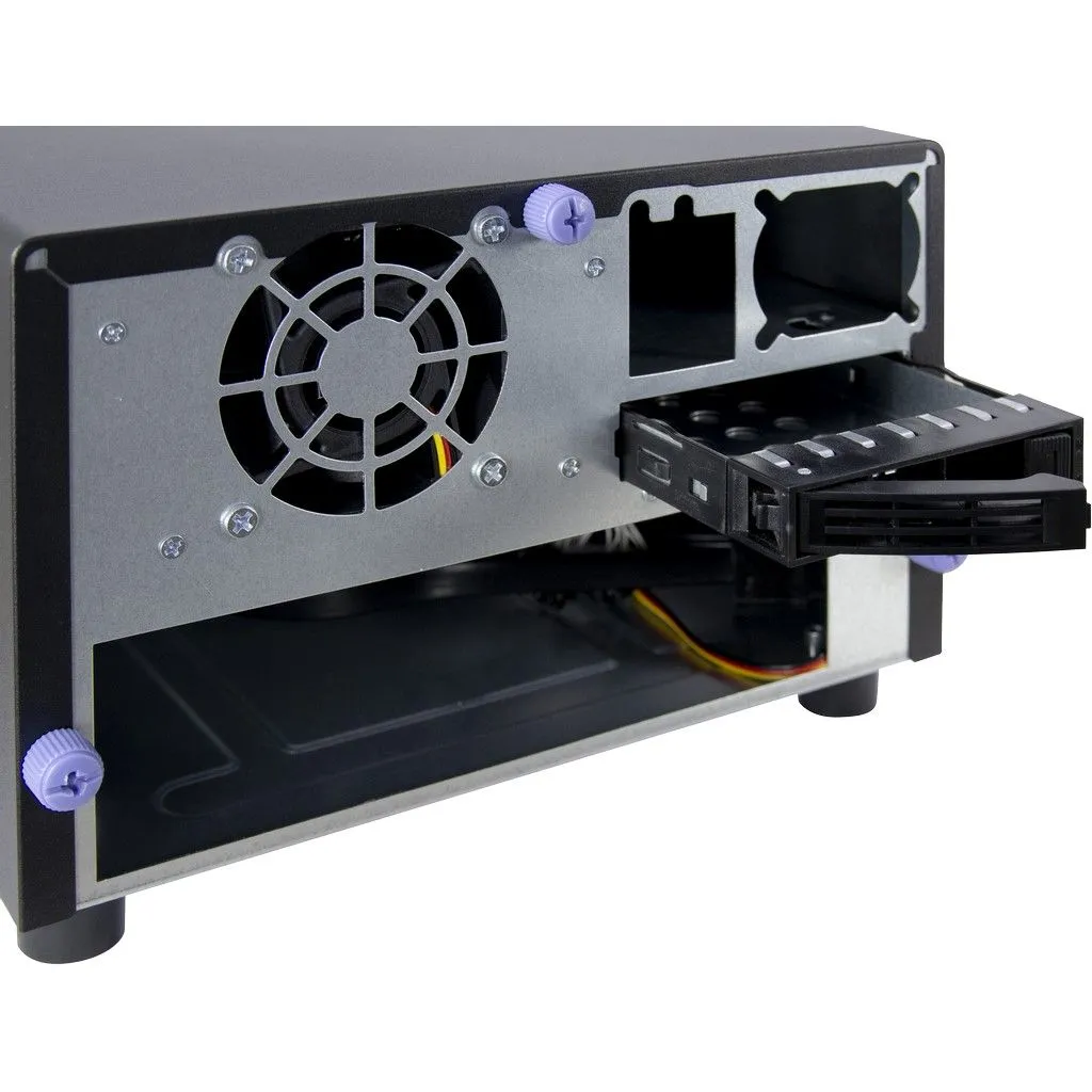 Inter-Tech SC-2100 Tårn Mini ITX Ingen strømforsyning Sort