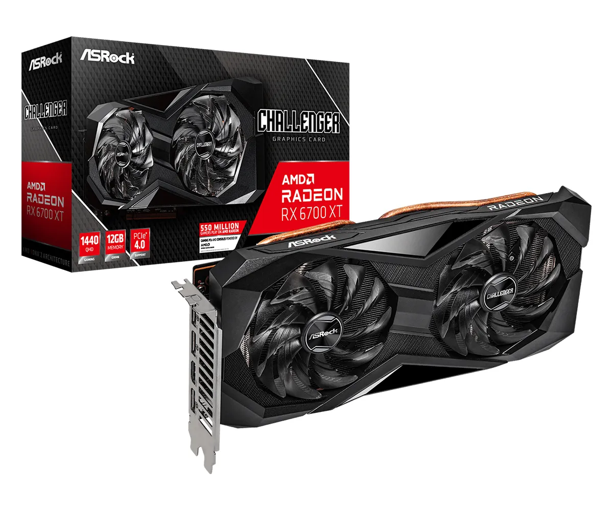 ASRock Radeon RX 6700 XT Challenger D 12 GB - Grafikkort