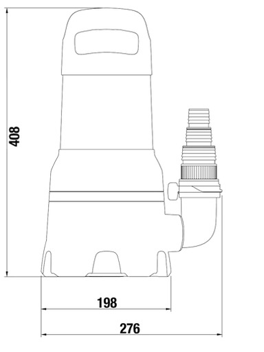 GARDENA 25000 Likaveden -uppopumppu, 1100 W, 25000 l/h