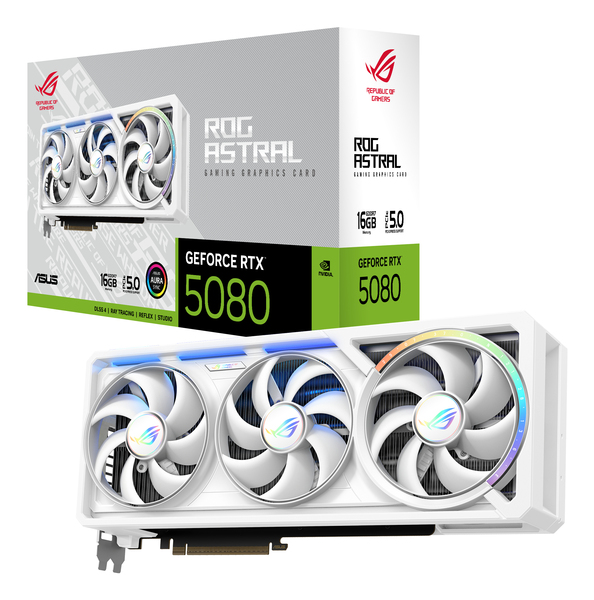 Asus GeForce RTX 5080 ROG Astral Gaming White16GB - Graphics card