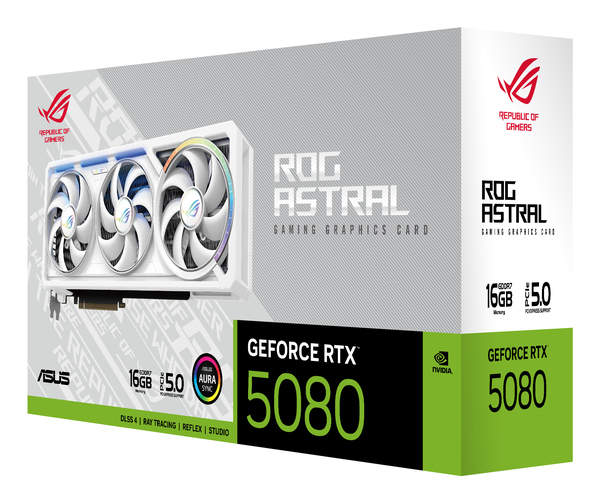 Asus GeForce RTX 5080 ROG Astral Gaming White16GB - Graphics card