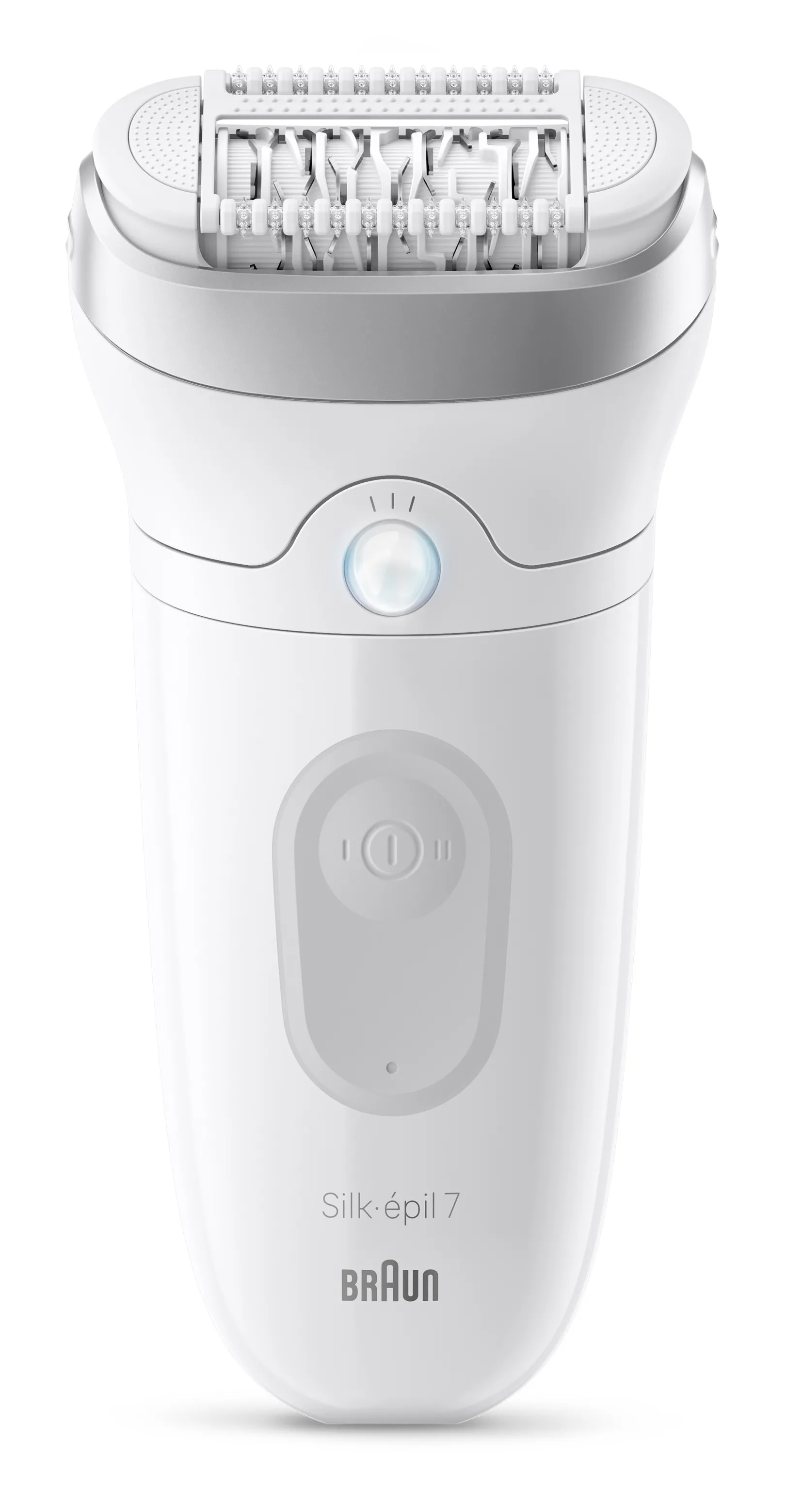Braun Silk-epil 7 SE 7-000 m&auml;rk&auml;- ja kuiva-ajoon, johdoton, ladattava, pest&auml;v&auml; -epilaattori, hopea