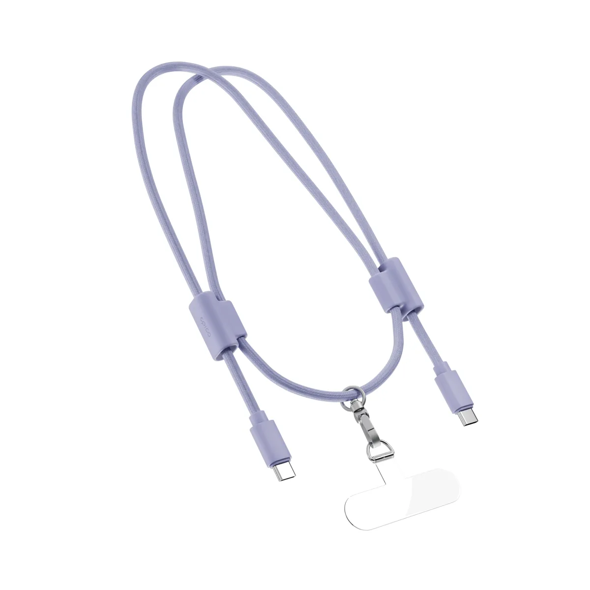 Epico Phone Lanyard USB-C cable, 60W, 1.45 m, Purple, 2 pcs