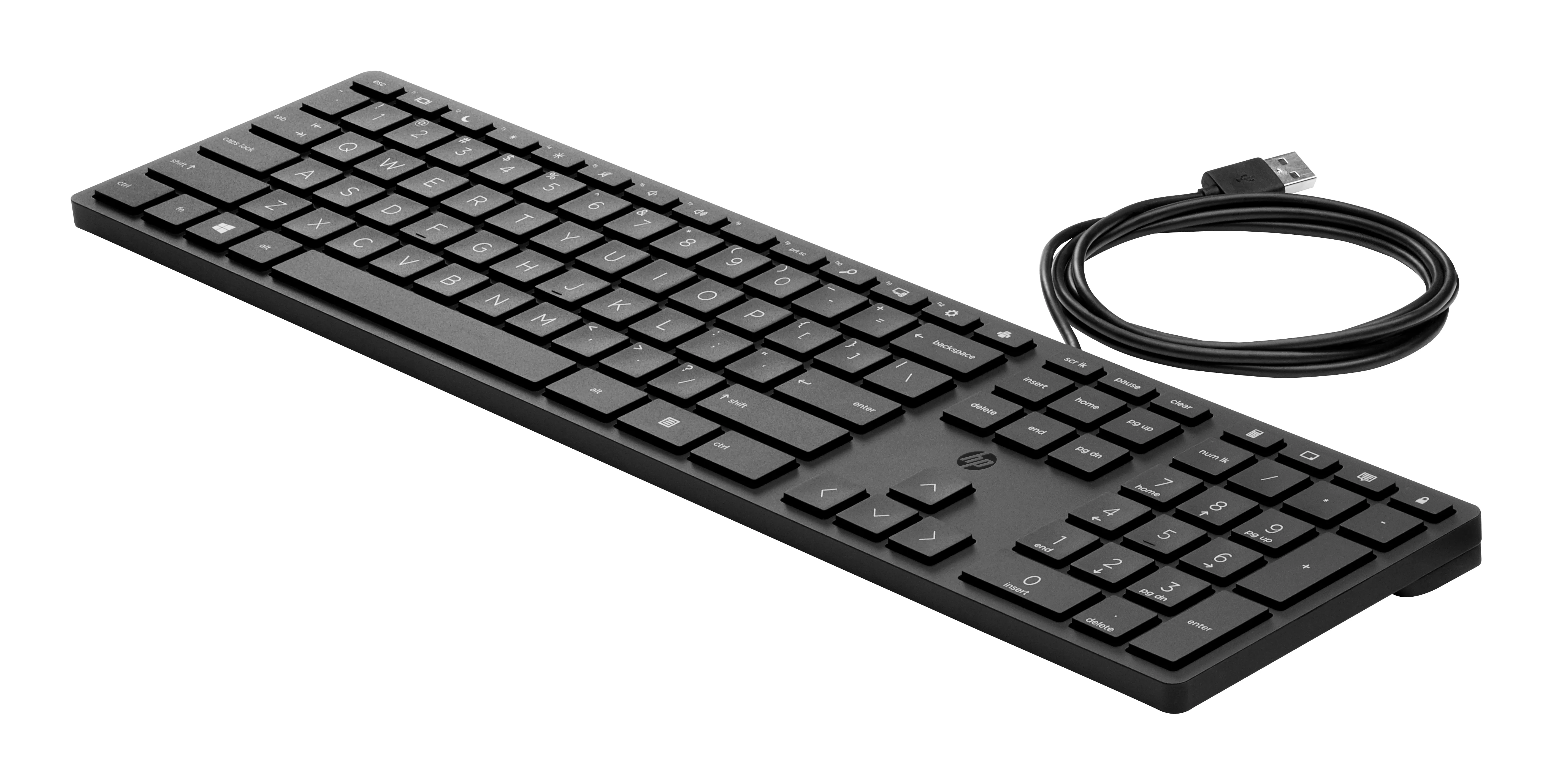 HP 320K -n&auml;pp&auml;imist&ouml;, Musta (pohjoismainen)