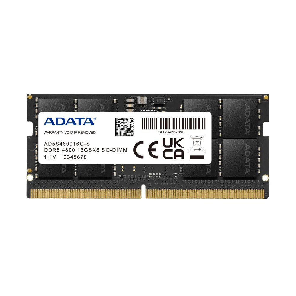 ADATA DDR5 16GB SO-DIMM 4800MHz single tray