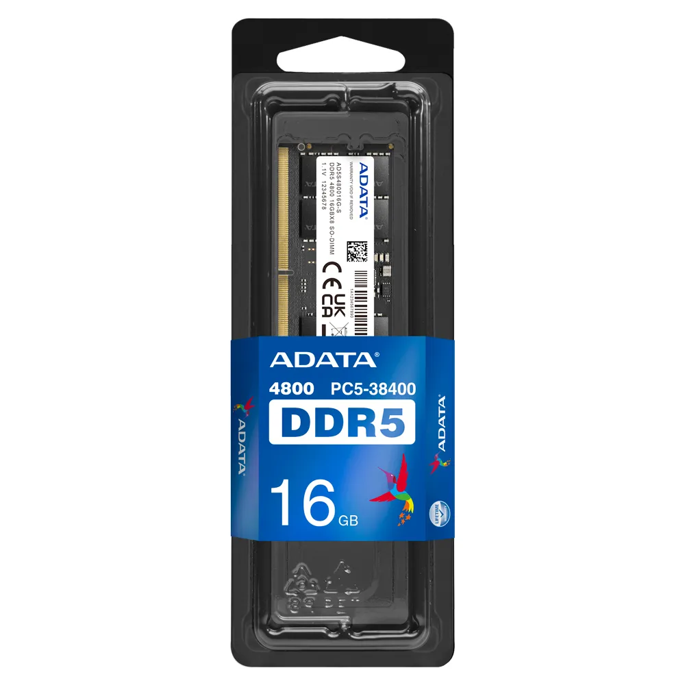 ADATA DDR5 16GB SO-DIMM 4800MHz single tray
