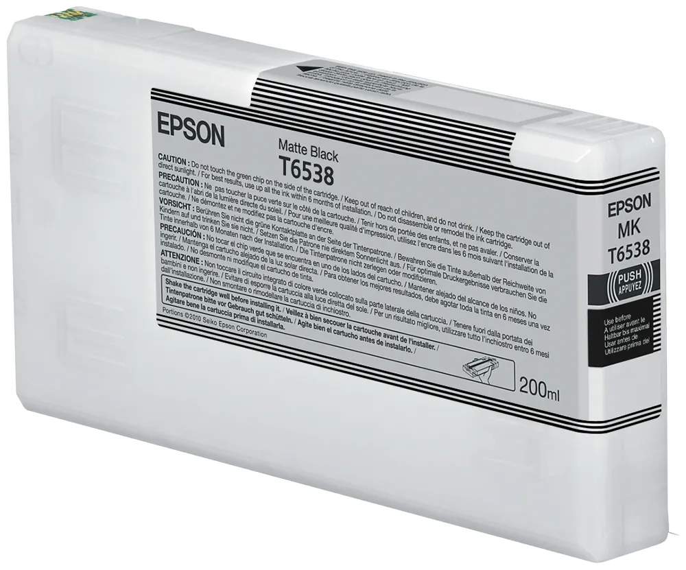 Epson T6538 ink cartridge, 200 ml, Matte Black