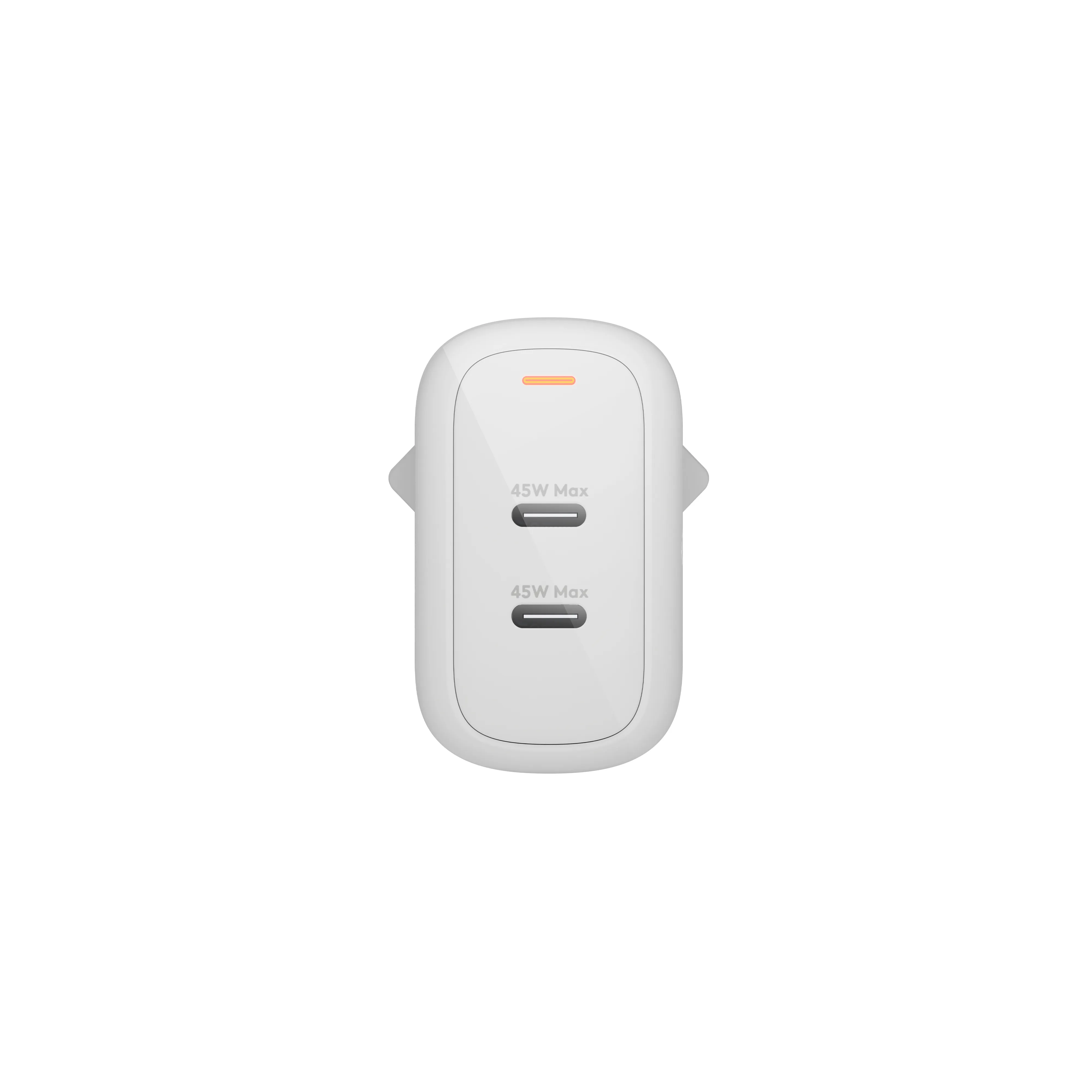 Re-charge - EU Wall Charger - 2x USB-C 45W, White