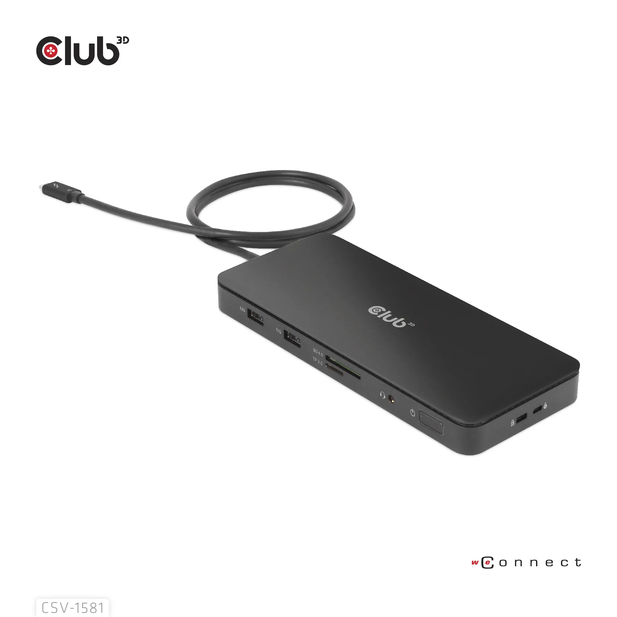 Club 3D Thunderbolt 4 11-in-1 - docking station, Black