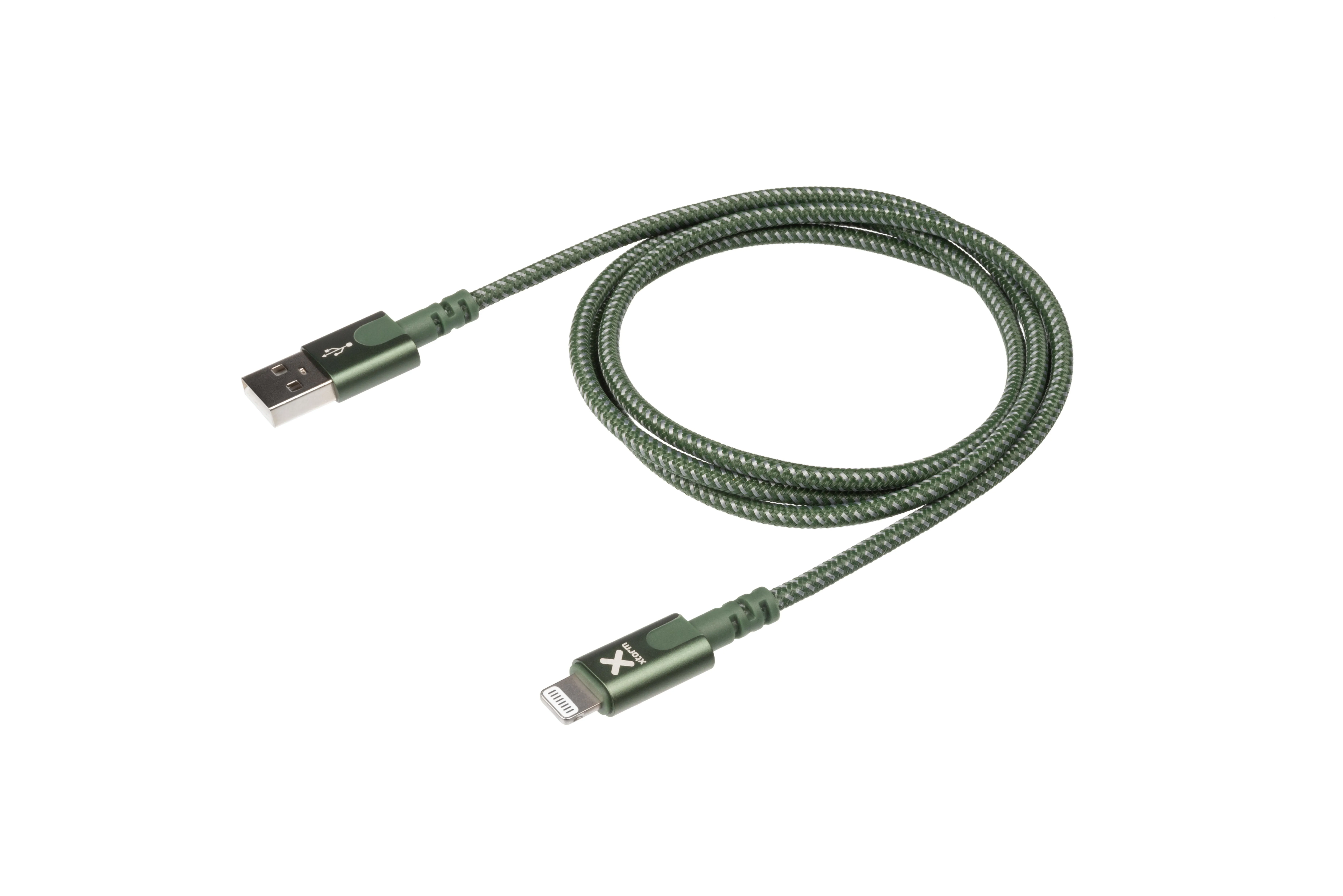 Xtorm Original USB-A - Lightning - kabel, 1 m, Gr&ouml;n