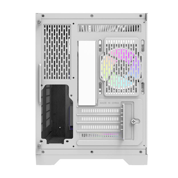 DARKFLASH FT350 Mini-Tower Case with window and RGB lighting, White
