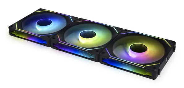 Lian Li UNI Fan IN 120 Triple reverse blade -tuuletin, Musta