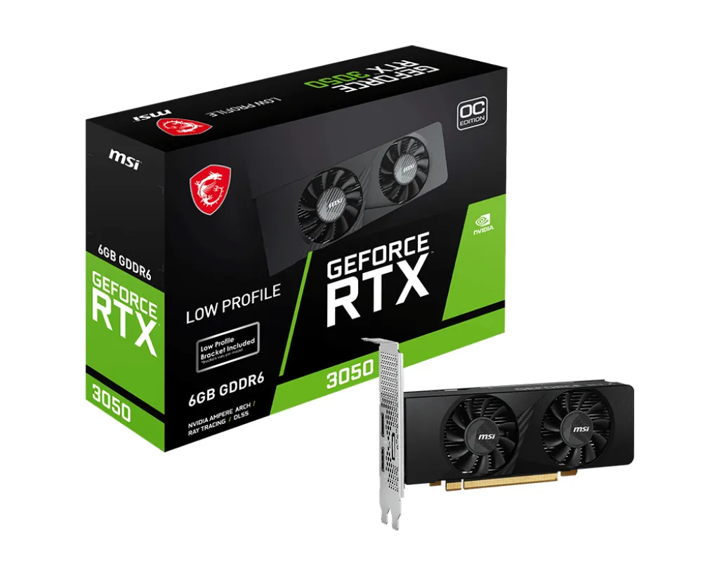 MSI GeForce RTX 3050 LP OC 6 GB - grafikkort