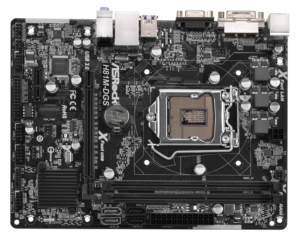 MB Intel 1150 ASRock H81M-DGS 2.0