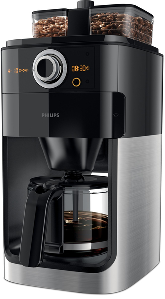 Philips Grind &amp; Brew HD7769 - kaffebryggare, Svart, Rostfritt st&aring;l
