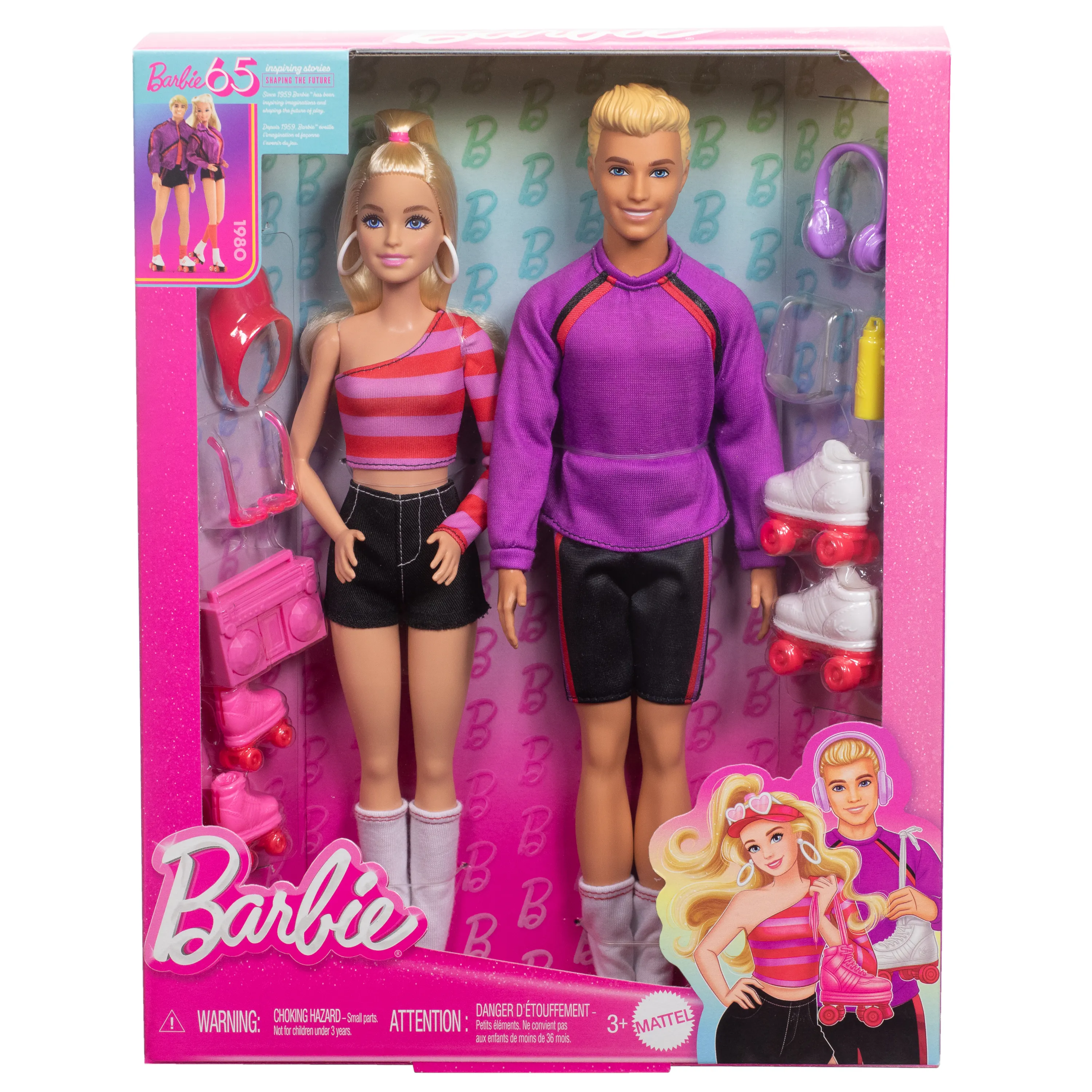 Mattel Ken &amp; Barbie Fashionista Dolls Set of 2