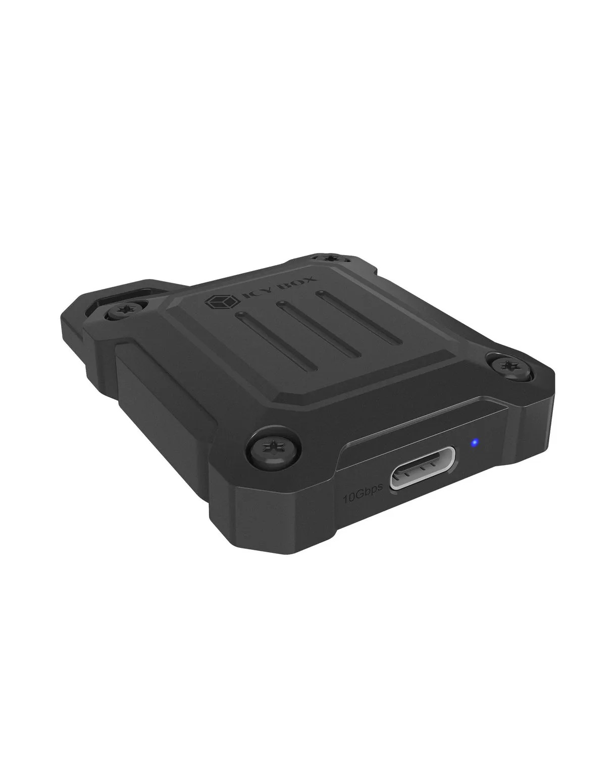 ICY BOX IB-1601MP-CU31 M.2 NVMe SSD -kotelo, M.2 2230, USB 3.2 Gen 2, USB-C, musta