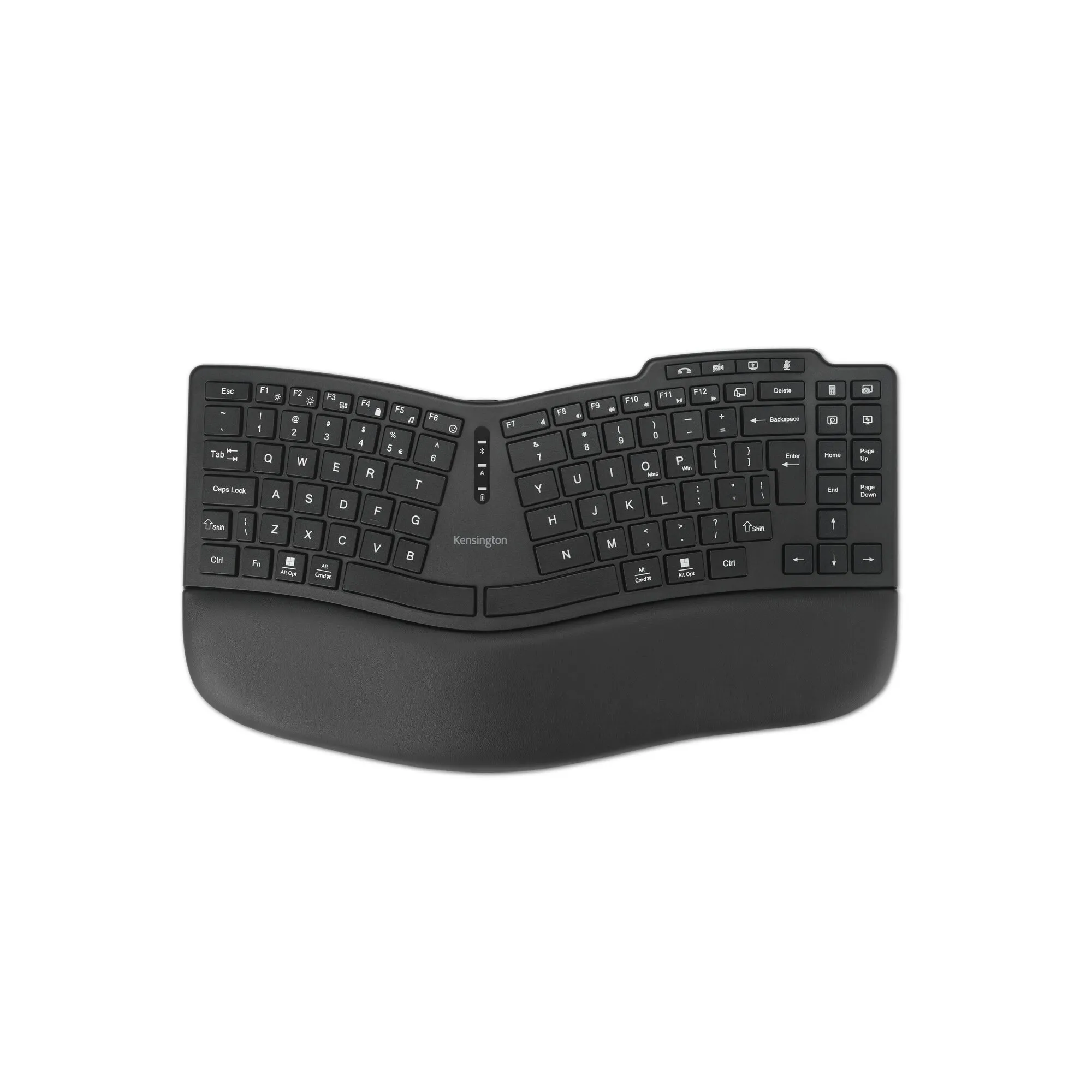 Kensington Pro Fit Ergo KB675 EQ Wireless Ergonomic Keyboard, Black