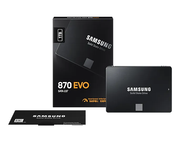 Samsung 870 EVO 1TB 2.5" SATA SSD