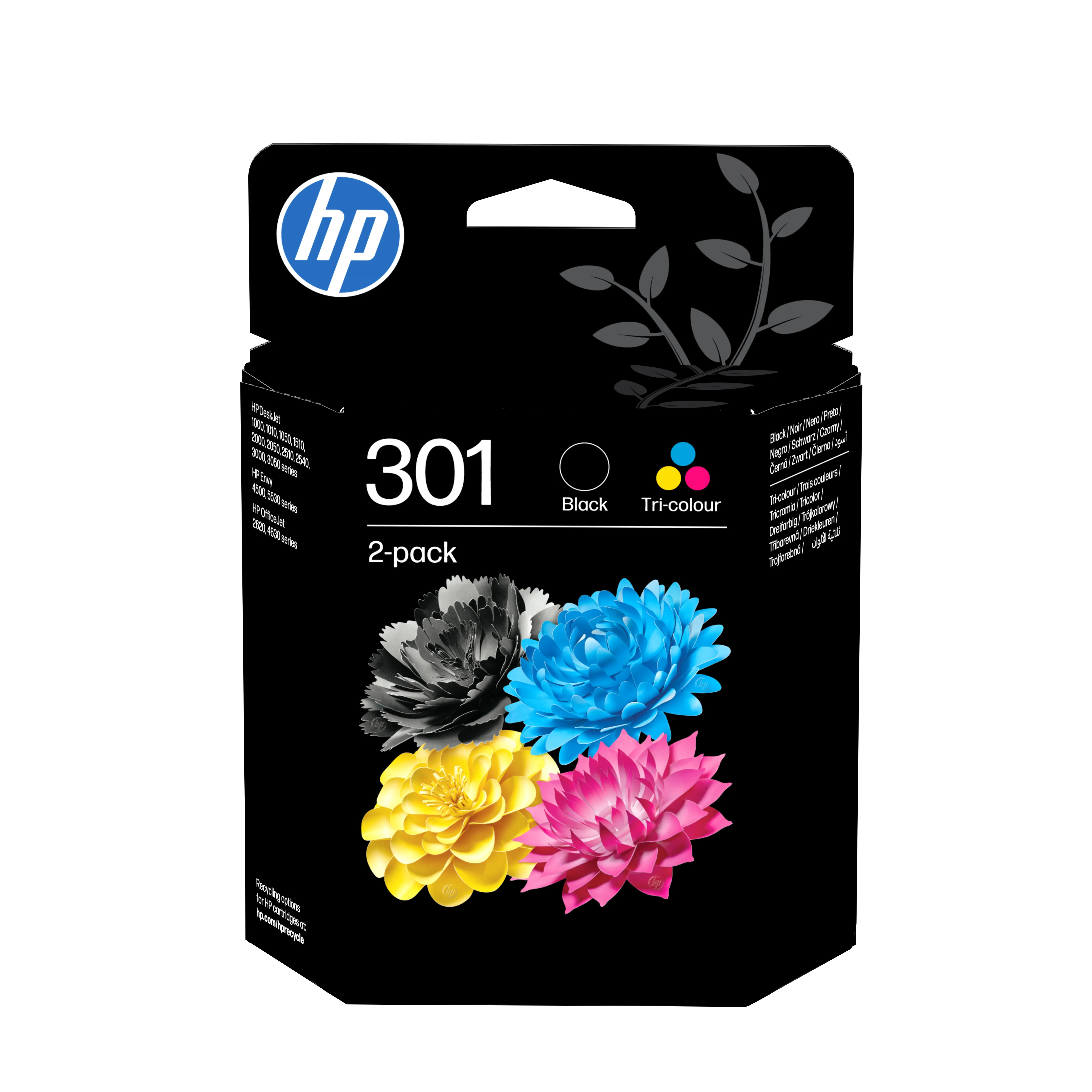 HP 301 Ink cartridge kit, 3 ml, Black/Color, 2 pcs