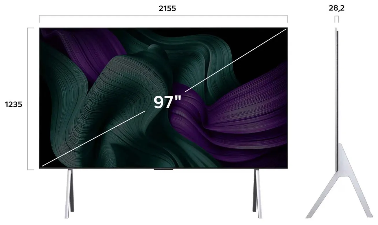 LG M5 OLED97M59LA 97" 4K webOS TV, 120 Hz, Dolby Vision IQ, HDR10, HLG
