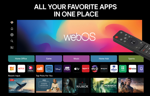 LG M5 OLED97M59LA 97" 4K webOS TV, 120 Hz, Dolby Vision IQ, HDR10, HLG