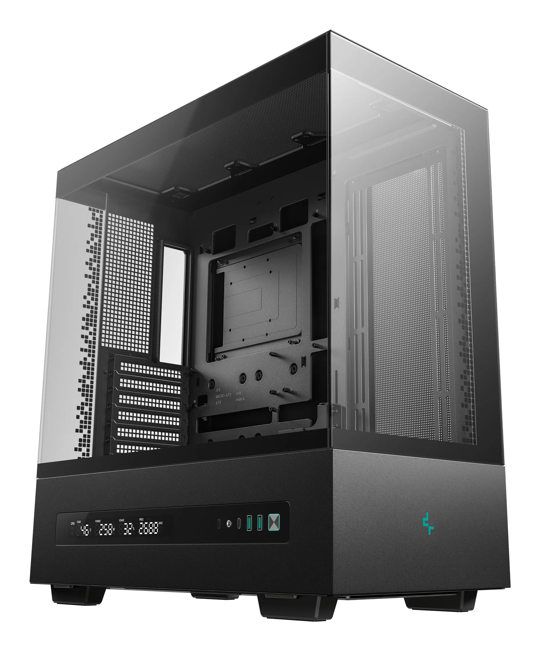 Deepcool CH690 DIGITAL - Mid Tower case, Black