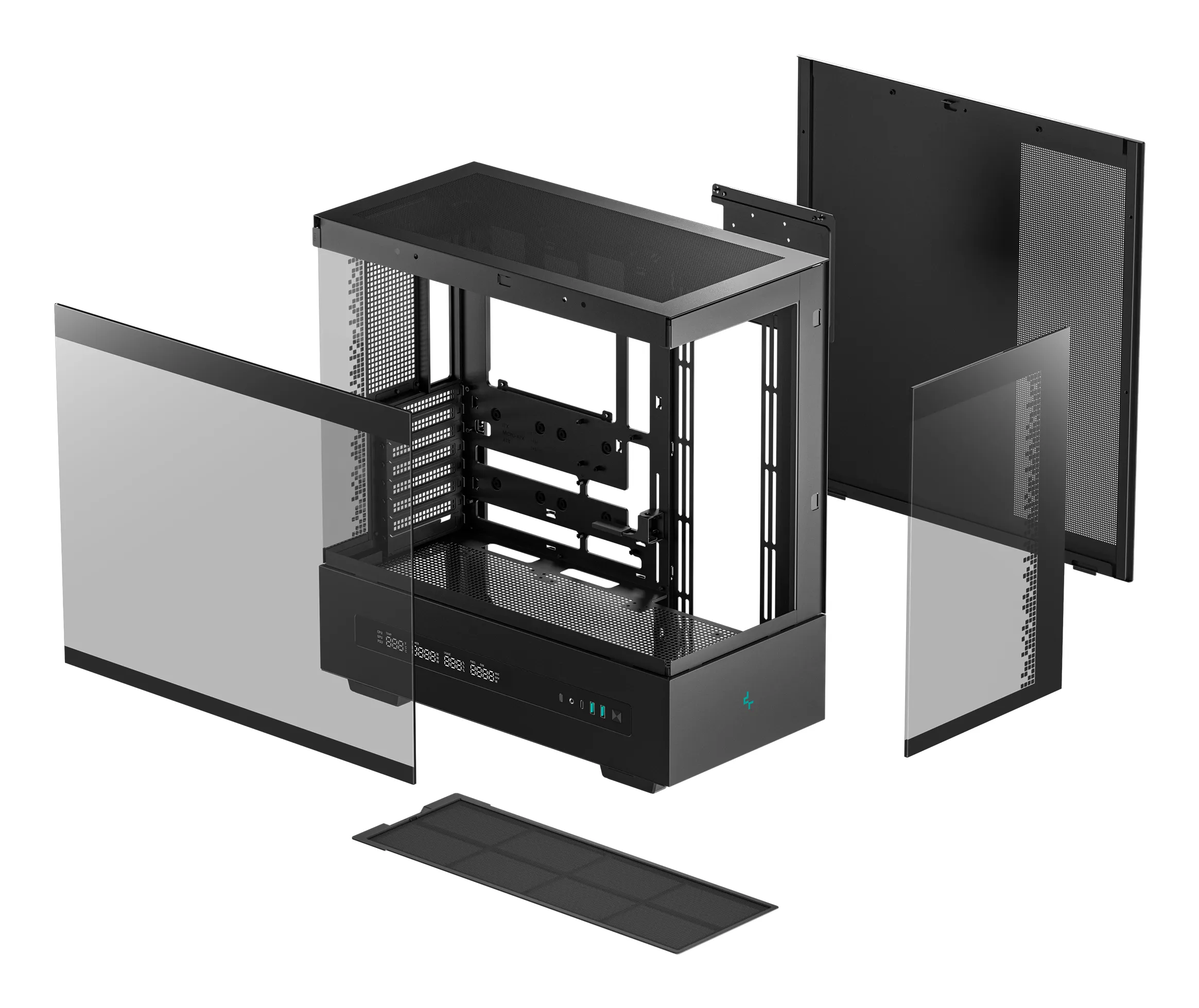 Deepcool CH690 DIGITAL - Mid Tower case, Black