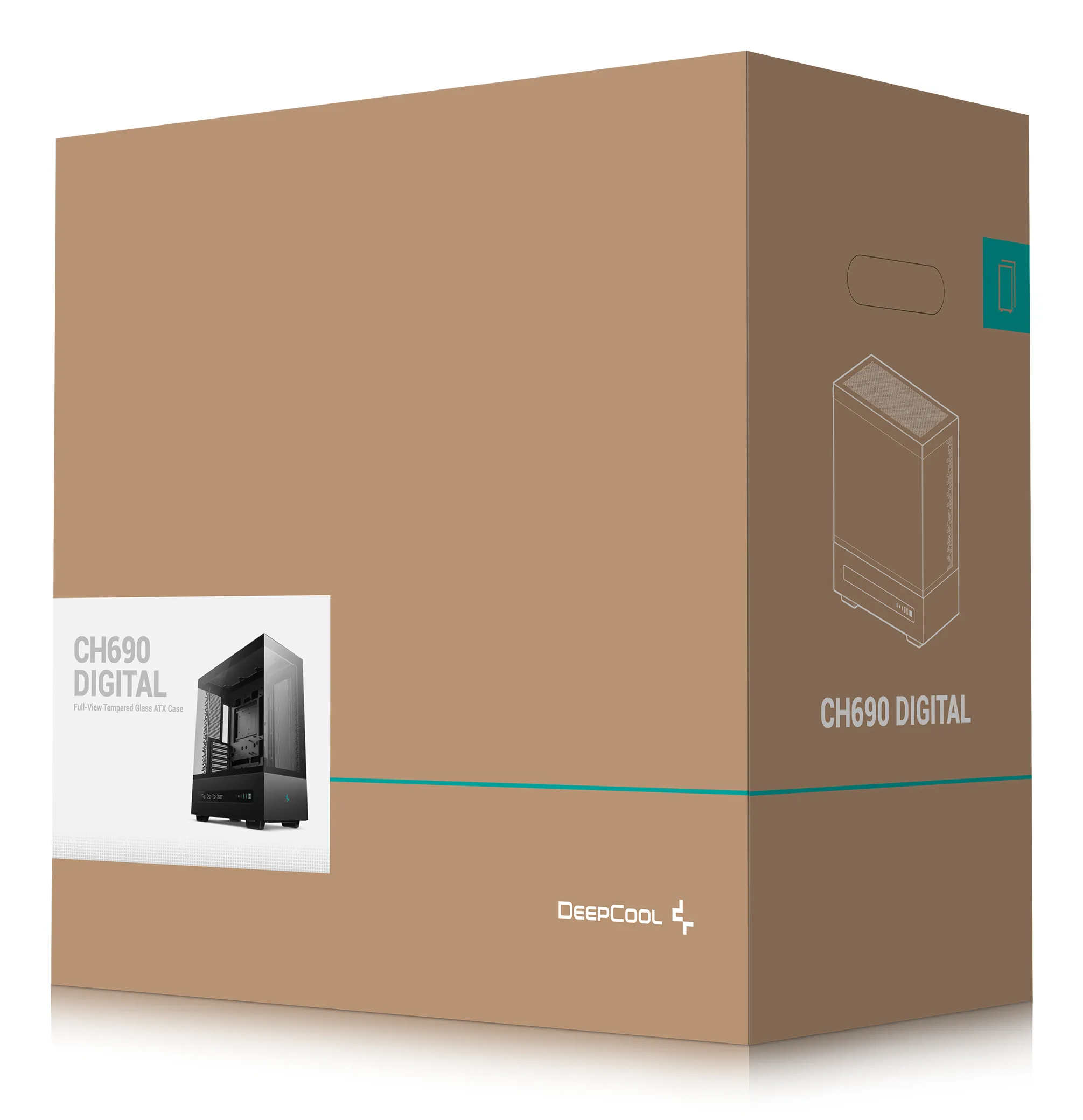 Deepcool CH690 DIGITAL - Mid Tower case, Black