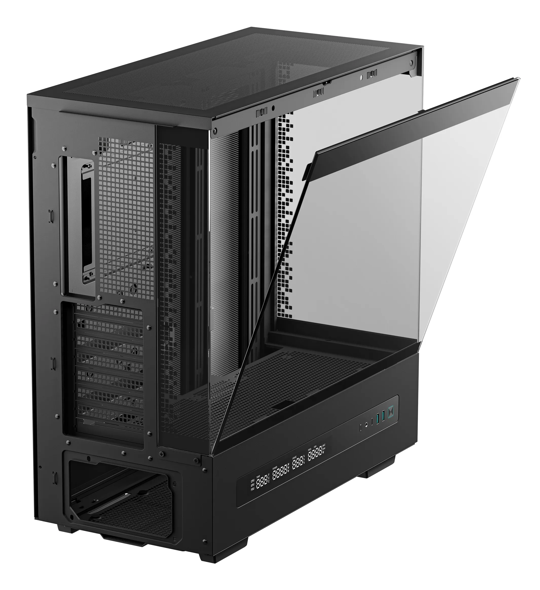 Deepcool CH690 DIGITAL - Mid Tower case, Black