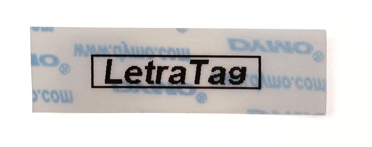 Tape LetraTag plastic 12mmx4m clear