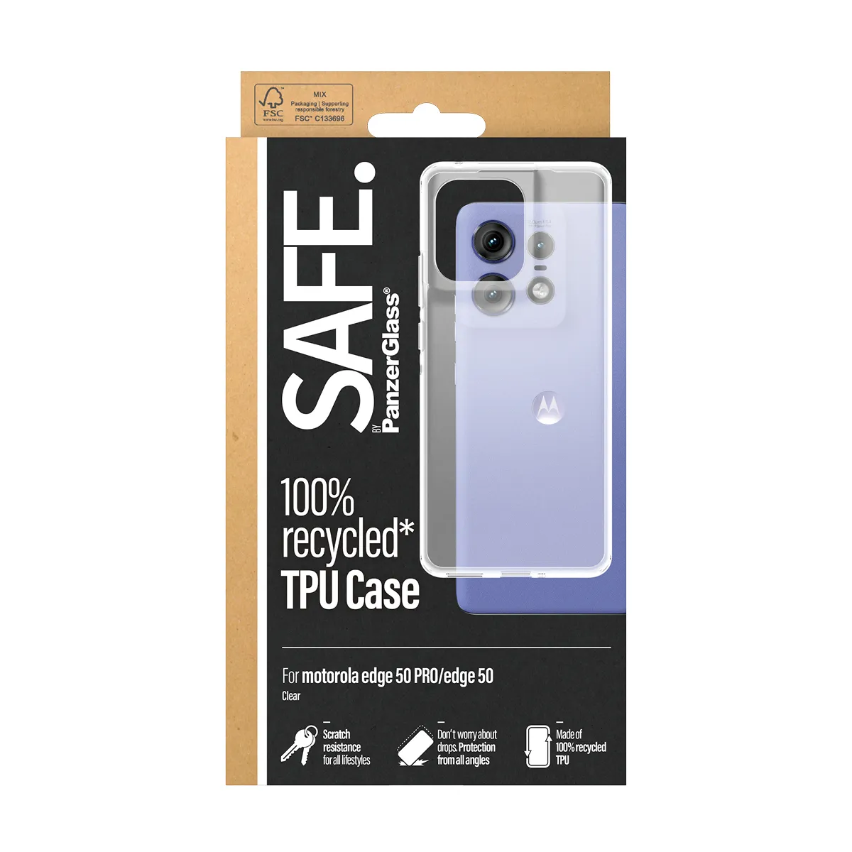 Panzerglass Safe TPU CASE - Motorola Edge 50 PRO
