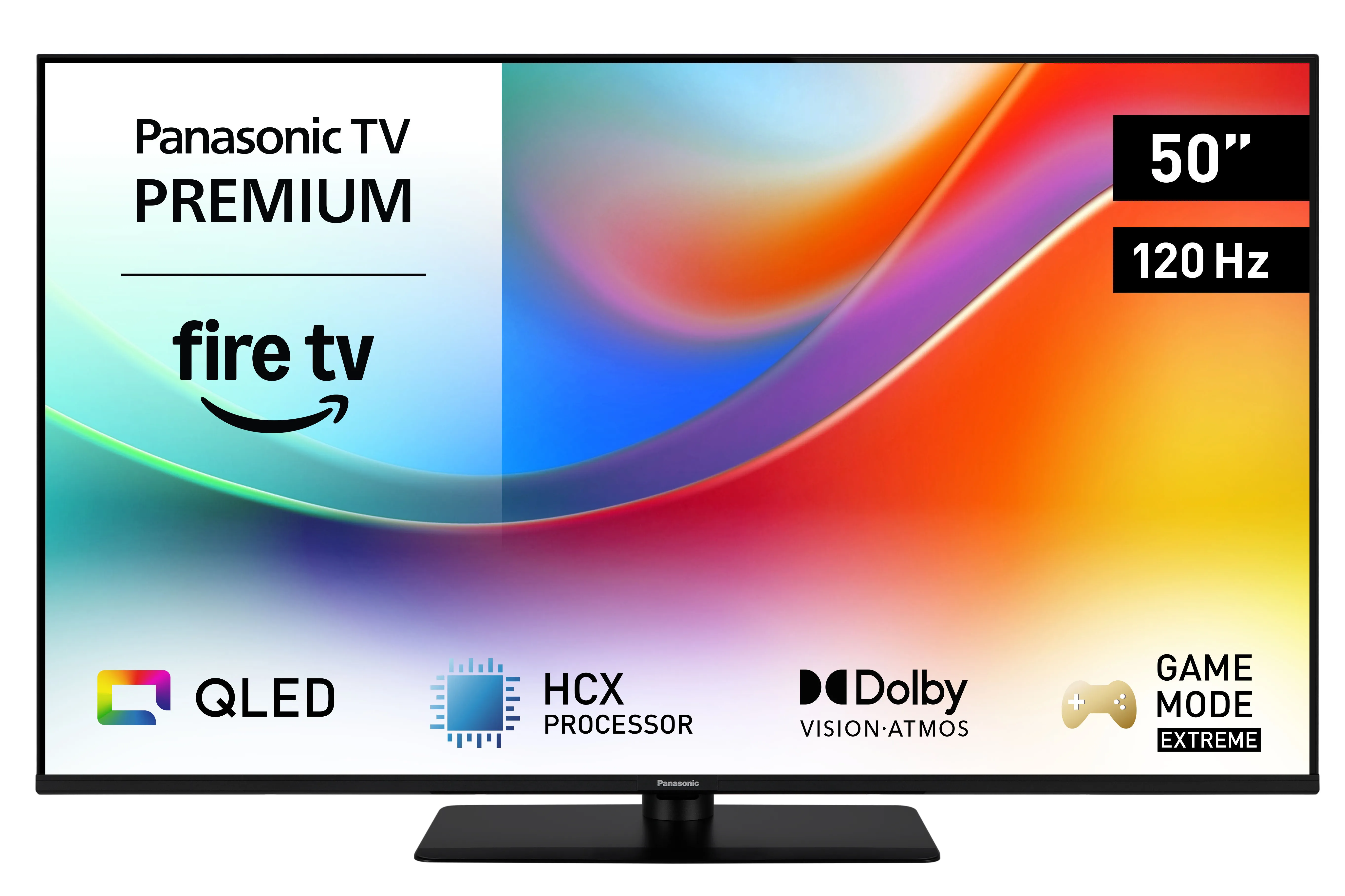 Panasonic TV-50W85BEZC 50" 4K QLED Fire TV, 120Hz, Dolby Vision, HDR10, HDR10+, HLG