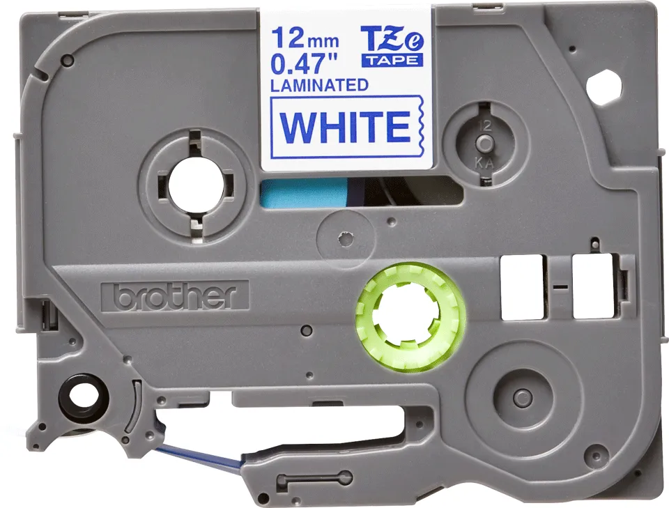 BROTHER TZE233 tape blue/white 12mm 8m