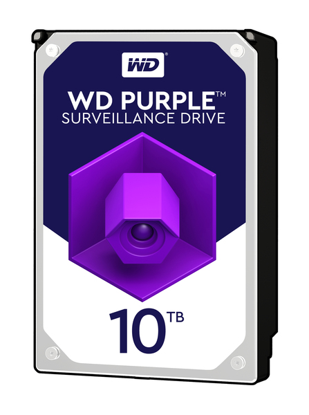 WD 10TB Purple, 3.5", SATA, 7200rpm, 256MB - HDD