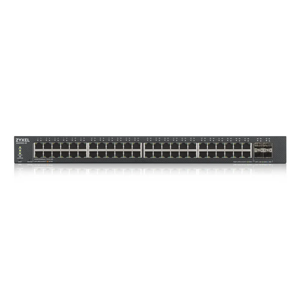 52 Port Smart Managed Switch 48x GbE RJ