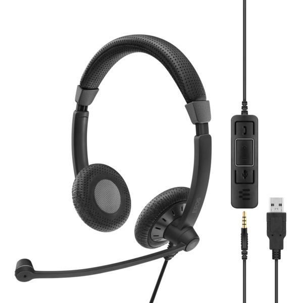 Epos Impact SC 75 USB MS Headset, Black