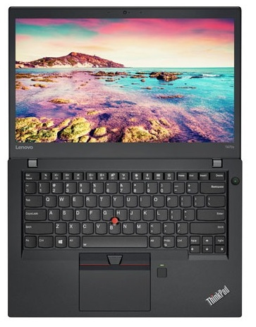 Lenovo 14" ThinkPad T470s, 256GB, Win 10 Pro - kannettava, musta