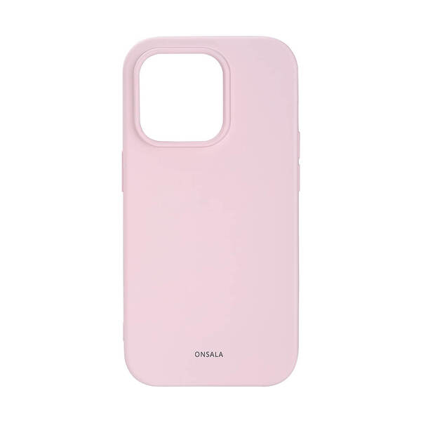 Onsala Silicone Case, iPhone 14 Pro - fodral, Chalk Pink