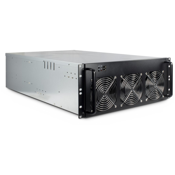 Inter-Tech 4W2 Rack Chassis, Black/Grey