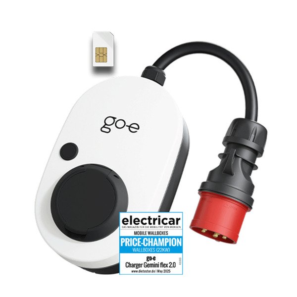 GO-E Gemini flex 2.0 22 kW 3-Phase AC Charging Station IP65