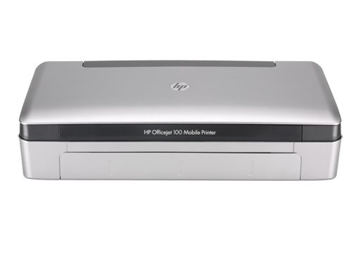 HP Officejet 100 Mobile Printer 22ppm black 18ppm color (draft) Bluetooth 2 50 sheet input tray LiIon battery included