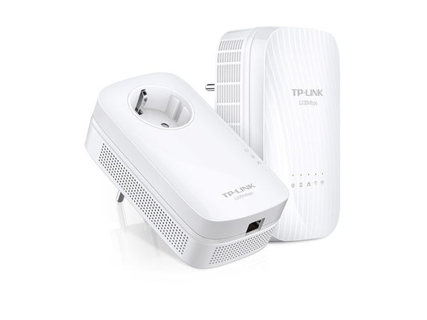 TP-LINK AV1200 Gigabit Powerline AC WLAN KIT bis 1200Mbit/s - AC1750 DualBand 1.300Mbit/s at 5GHz / 450Mbit at 2.4 GHz